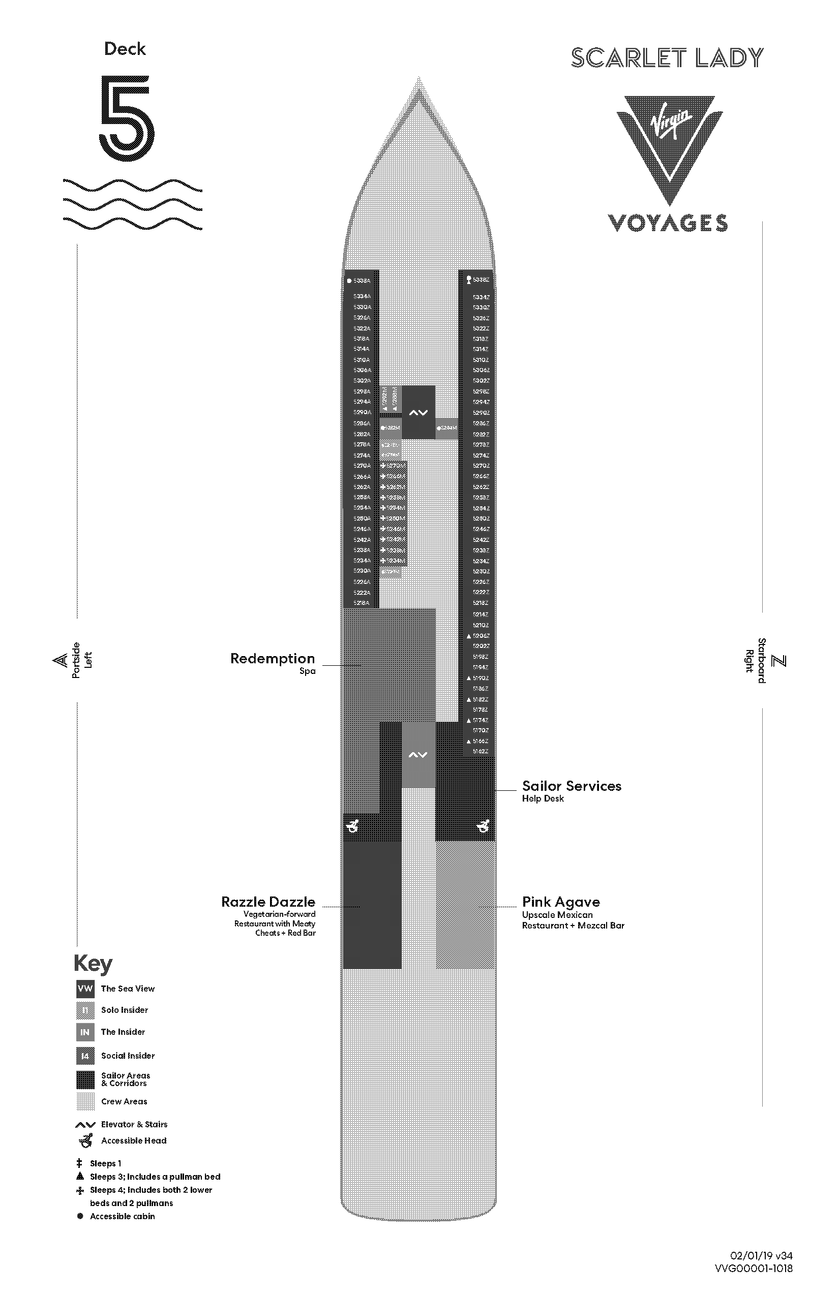 valiant lady deck plan